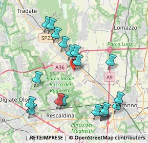Mappa Via San Abbondanzio, 21040 Cislago VA, Italia (4.4615)