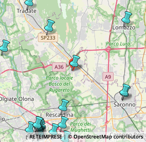 Mappa Via San Abbondanzio, 21040 Cislago VA, Italia (6.95)