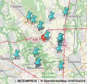 Mappa Via San Abbondanzio, 21040 Cislago VA, Italia (3.65313)