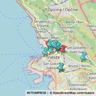 Mappa Via Flavio Gioia, 34132 Trieste TS, Italia (1.27909)