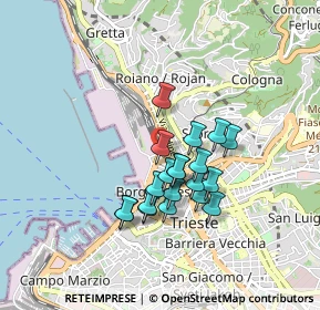 Mappa Via Flavio Gioia, 34135 Trieste TS, Italia (0.6705)