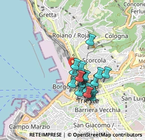 Mappa Via Flavio Gioia, 34135 Trieste TS, Italia (0.6535)