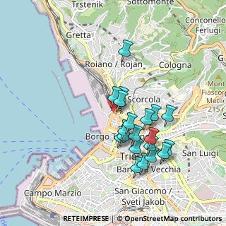 Mappa Via Flavio Gioia, 34132 Trieste TS, Italia (0.8155)