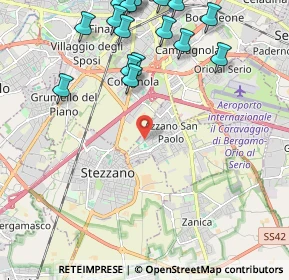 Mappa Via Stezzano, 24052 Azzano San Paolo BG, Italia (2.71118)