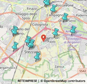 Mappa Via Stezzano, 24052 Azzano San Paolo BG, Italia (2.33357)