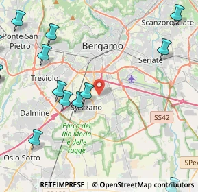 Mappa Via Stezzano, 24052 Azzano San Paolo BG, Italia (6.27)