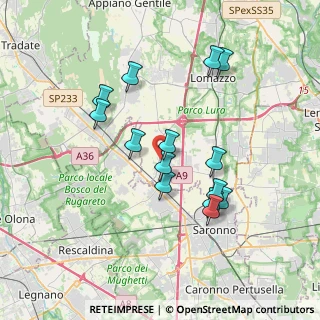 Mappa Via Quattro Novembre, 22078 Turate CO, Italia (3.35357)