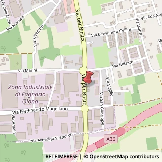 Mappa Via per Busto, 55-57, 21054 Fagnano Olona, Varese (Lombardia)