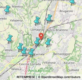Mappa Via Camperia, 20866 Carnate MB, Italia (2.58917)