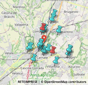 Mappa Via Camperia, 20866 Carnate MB, Italia (1.4785)