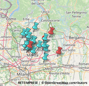 Mappa Via Camperia, 20866 Carnate MB, Italia (10.6635)