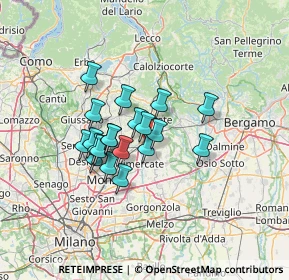 Mappa Via Camperia, 20866 Carnate MB, Italia (9.724)