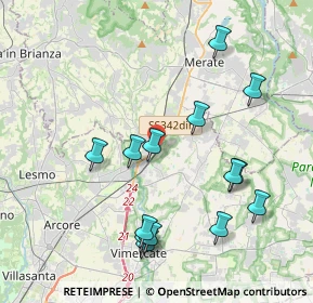 Mappa Via Camperia, 20866 Carnate MB, Italia (4.16286)