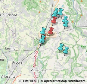 Mappa Via Camperia, 20866 Carnate MB, Italia (3.16417)