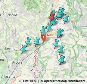 Mappa Via Camperia, 20866 Carnate MB, Italia (3.6565)