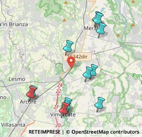 Mappa Via Camperia, 20866 Carnate MB, Italia (4.485)