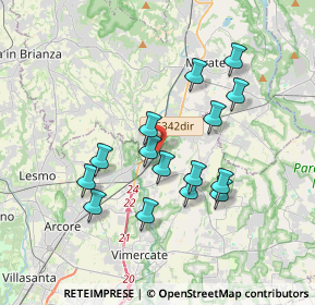 Mappa Via Camperia, 20866 Carnate MB, Italia (3.23533)