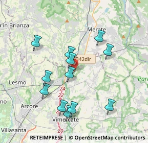 Mappa Via Camperia, 20866 Carnate MB, Italia (3.6375)