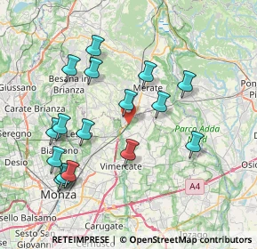 Mappa Via Camperia, 20866 Carnate MB, Italia (7.7525)