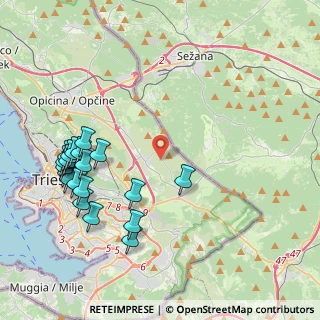 Mappa MR5X+JP, 34149 Padriciano TS, Italia (4.775)