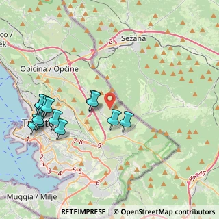 Mappa MR5X+JP, 34149 Padriciano TS, Italia (4.35769)
