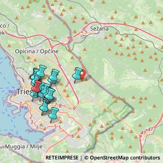 Mappa MR5X+JP, 34149 Padriciano TS, Italia (4.5985)
