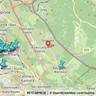 Mappa MR5X+JP, 34149 Padriciano TS, Italia (4.0905)
