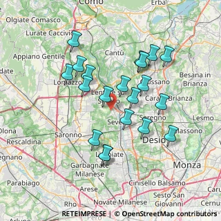 Mappa Via Silvio Pellico, 20823 Lentate sul Seveso MB, Italia (6.7525)