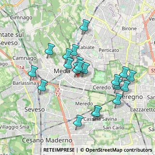 Mappa Via Canova, 20821 Meda MB, Italia (1.7915)