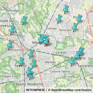 Mappa Via Canova, 20821 Meda MB, Italia (2.4985)
