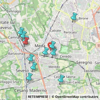 Mappa Via Canova, 20821 Meda MB, Italia (2.1325)
