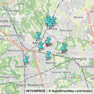 Mappa Via Canova, 20821 Meda MB, Italia (1.47455)