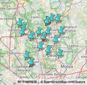 Mappa Via Canova, 20821 Meda MB, Italia (6.29579)