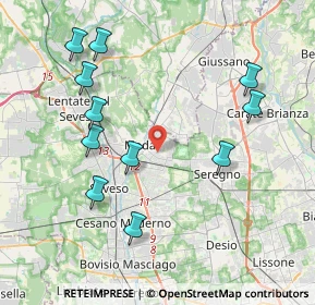 Mappa Via Canova, 20821 Meda MB, Italia (4.27273)