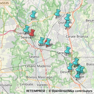 Mappa Via Canova, 20821 Meda MB, Italia (5.07867)