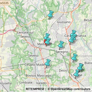 Mappa Via Canova, 20821 Meda MB, Italia (4.71833)