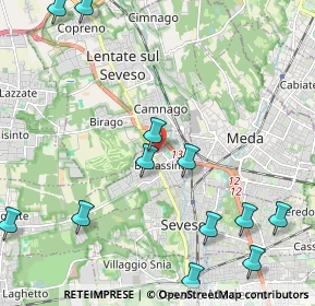 Mappa Via Enrico Toti, 20825 Barlassina MB, Italia (2.85769)