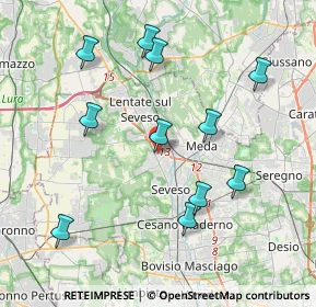 Mappa Via Enrico Toti, 20825 Barlassina MB, Italia (4.05909)