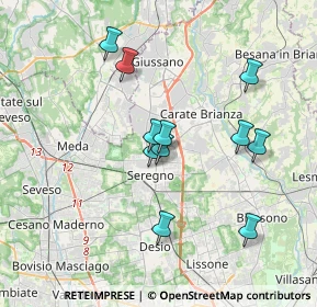 Mappa Via P. Calamandrei, 20831 Seregno MB, Italia (3.21273)