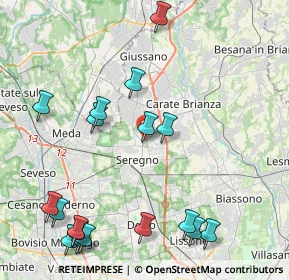 Mappa Via P. Calamandrei, 20831 Seregno MB, Italia (5.23167)