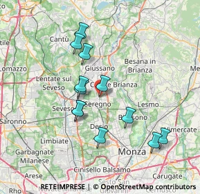Mappa Via P. Calamandrei, 20831 Seregno MB, Italia (6.5275)