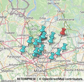 Mappa Via P. Calamandrei, 20831 Seregno MB, Italia (10.10765)