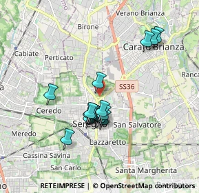 Mappa Via P. Calamandrei, 20831 Seregno MB, Italia (1.52824)
