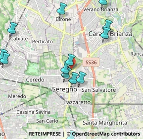 Mappa Via P. Calamandrei, 20831 Seregno MB, Italia (2.33462)