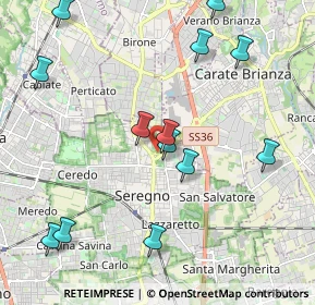 Mappa Via P. Calamandrei, 20831 Seregno MB, Italia (2.32154)