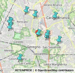 Mappa Via P. Calamandrei, 20831 Seregno MB, Italia (2.14273)