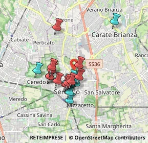 Mappa Via P. Calamandrei, 20831 Seregno MB, Italia (1.358)