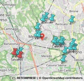 Mappa 20821 Seregno MB, Italia (2.068)