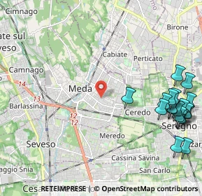 Mappa 20821 Seregno MB, Italia (2.90789)