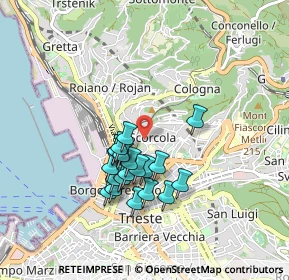 Mappa 34134 Trieste TS, Italia (0.7325)